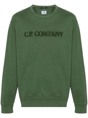 C.P. Company logo-embossed cotton sweatshirt - Green
