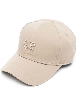 C.P. Company logo-embroidered baseball cap - Neutrals