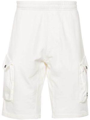 C.P. Company logo-embroidered cotton bermuda shorts - White