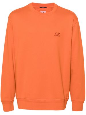 C.P. Company logo-embroidered cotton sweatshirt - Orange