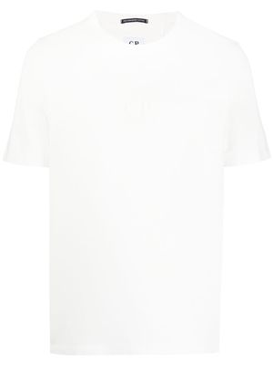 C.P. Company logo-embroidered cotton T-shirt - White