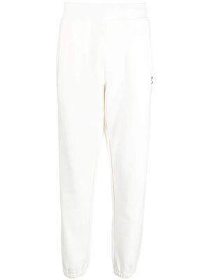 C.P. Company logo-embroidered cotton track pants - Neutrals