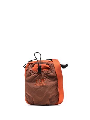 C.P. Company logo-embroidered crossbody bag - Orange