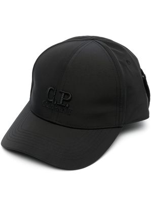 C.P. Company logo-embroidered curved-peak cap - Black
