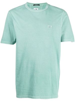 C.P. Company logo-embroidered short-sleeved T-shirt - Green