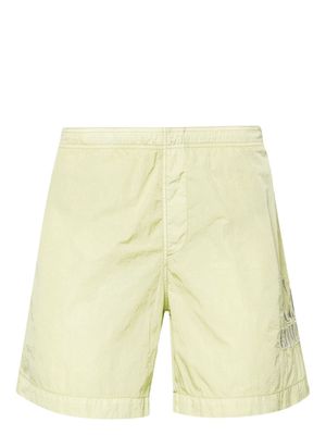 C.P. Company logo-embroidered swim shorts - Green