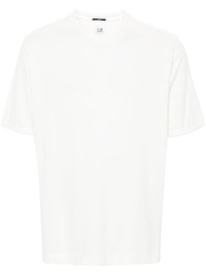 C.P. Company logo-embroidered T-shirt - Neutrals