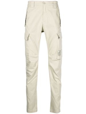 C.P. Company logo-patch cargo trousers - Neutrals