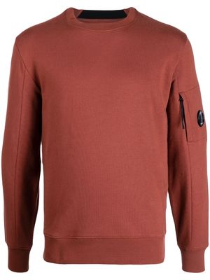 C.P. Company logo-patch cotton sweatshirt - Red