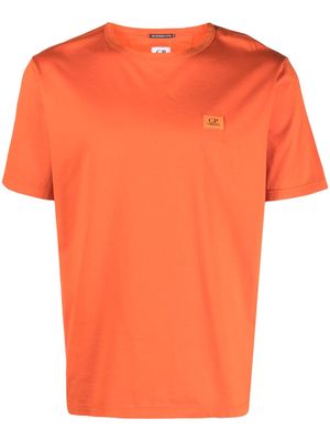 C.P. Company logo-patch cotton T-shirt - Orange