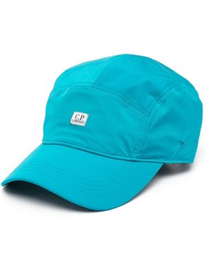 C.P. Company logo-patch panelled baseball cap - Blue