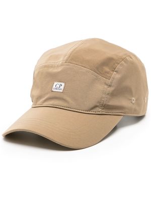C.P. Company logo-patch panelled baseball cap - Brown