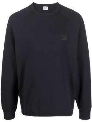 C.P. Company logo-patch raglan-sleeve sweatshirt - Blue