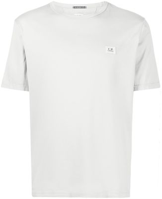 C.P. Company logo-patch short-sleeved T-shirt - Grey