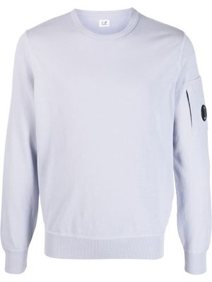 C.P. Company logo-patch sleeve sweatshirt - Purple