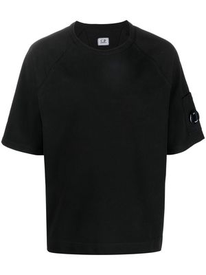 C.P. Company logo-plaque sleeve T-shirt - Black