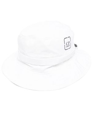C.P. Company logo-print bucket hat - White