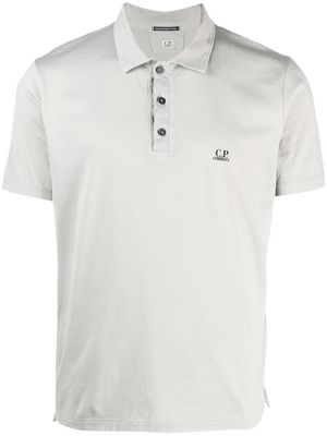 C.P. Company logo-print cotton polo shirt - Green