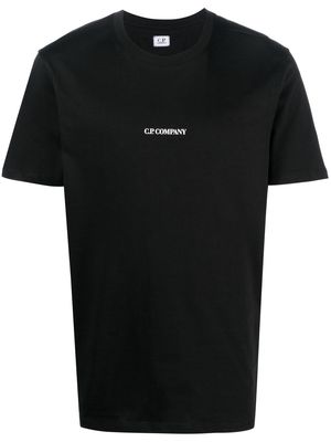 C.P. Company logo print cotton t-shirt - Black