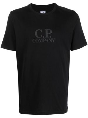 C.P. Company logo-print crew neck T-shirt - Black