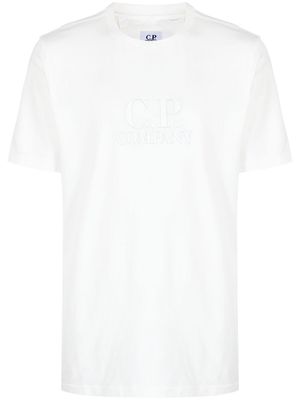 C.P. Company logo-print crew neck T-shirt - White