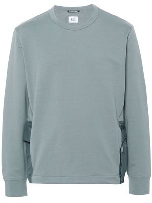 C.P. Company logo-print jersey sweatshirt - Blue