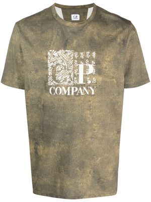 C.P. Company logo-print short-sleeved cotton T-shirt - Green