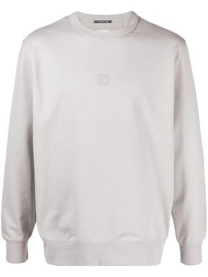 C.P. Company logo-print stretch-cotton sweatshirt - Grey