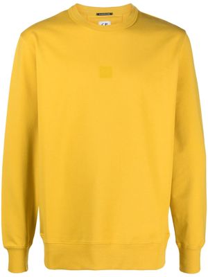 C.P. Company logo-print stretch-cotton sweatshirt - Yellow