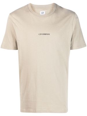 C.P. Company logo print T-shirt - Neutrals