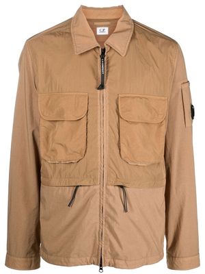 C.P. Company long-sleeve cargo-jacket - Brown