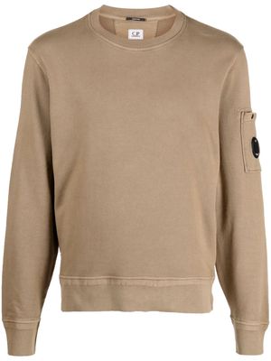 C.P. Company long-sleeve cotton sweatshirt - Neutrals