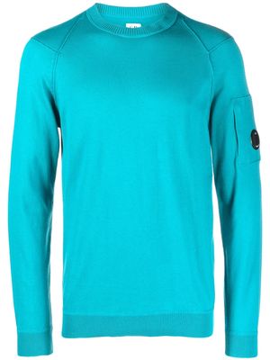 C.P. Company long-sleeve knitted cotton jumper - Blue