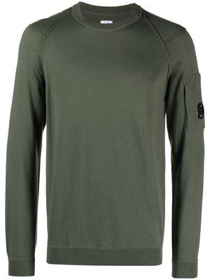 C.P. Company long-sleeve knitted cotton jumper - Green