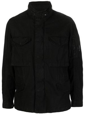 C.P. Company long-sleeve zip-up jacket - Black