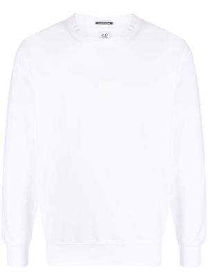 C.P. Company Metropolis logo-patch stretch-cotton sweatshirt - White