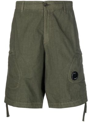 C.P. Company multi-pocket cotton Bermuda shorts - Green