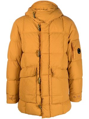 C.P. Company quilted hooded down jacket - Yellow