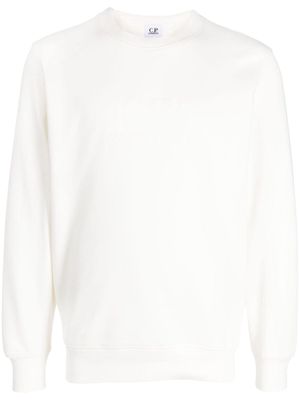 C.P. Company raised-logo cotton sweatshirt - White
