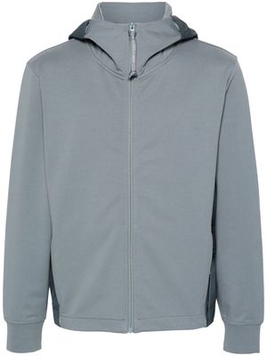 C.P. Company ripstop-panels zipped hooded jacket - Blue