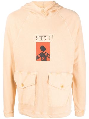 C.P. Company Seed 1 print hoodie - Orange