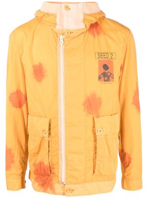 C.P. Company Seed 2 print hooded jacket - Orange