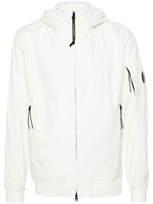 C.P. Company Shell-R hooded acket - White