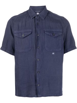 C.P. Company short-sleeve buttoned shirt - Blue