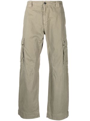 C.P. Company straight-leg cotton cargo trousers - Green