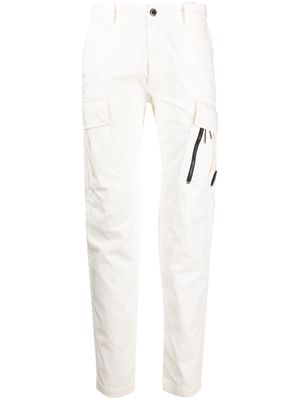 C.P. Company straight-leg cotton cargo trousers - White