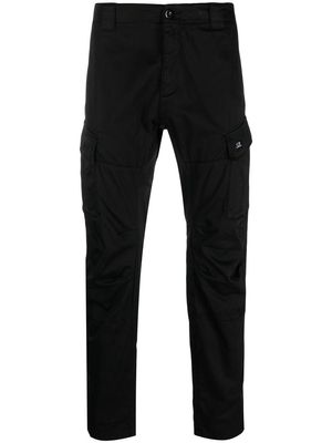 C.P. Company straight-leg cotton trousers - Black