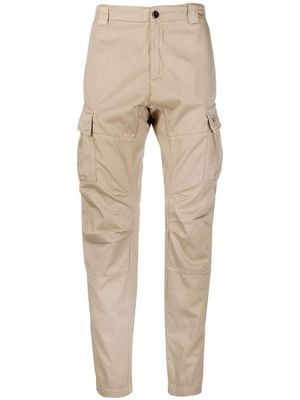 C.P. Company straight-leg cotton trousers - Neutrals