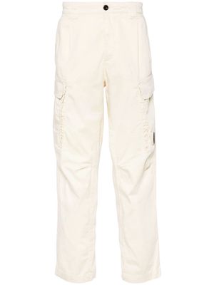 C.P. Company stretch-cotton tapered cargo trousers - Neutrals