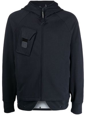 C.P. Company stretch-cotton zip-up hoodie - Black